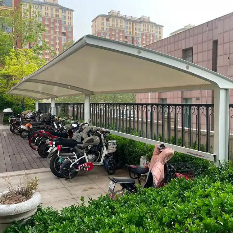 青冈县膜结构电动车棚